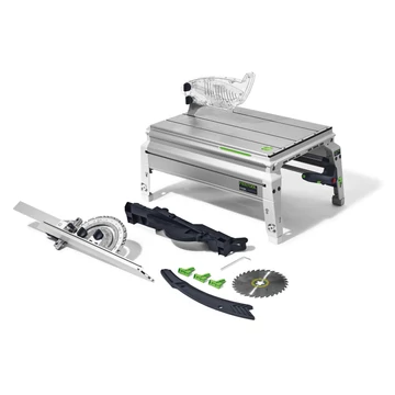 Festool PRECISIO CS 50 EBG-FLR asztali vonófűrész műhelyben