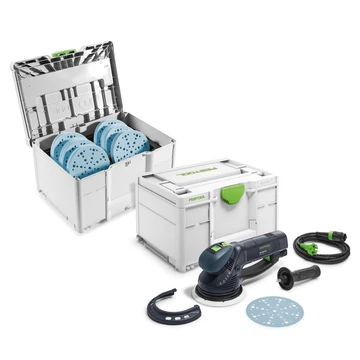 Festool ROTEX RO 150 FEQ-SYS GR áttételes excentercsiszoló munka közben