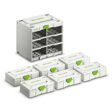 Festool Systainer³ állvány SYS3-RK-6 M 337-Set moduláris mini rack