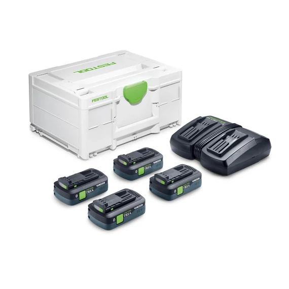 Festool SYS 18V 4×TBX4 / TCL6 DUO energia-szett