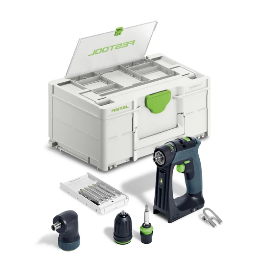 Festool CXS 18-Basic-Set akkus fúró-csavarbehajtó C-formájú markolattal