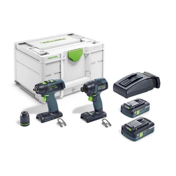 Festool TID 18 HPC 4,0 I-Set T18 fúró és csavarbehajtó készlet Systainer³-ben