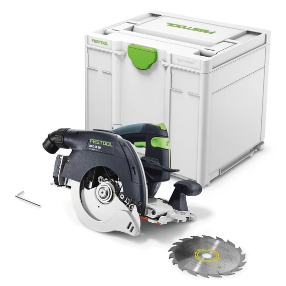 Festool HKC 55 EB-Basic akkus billenőbúrás körfűrész elölnézet