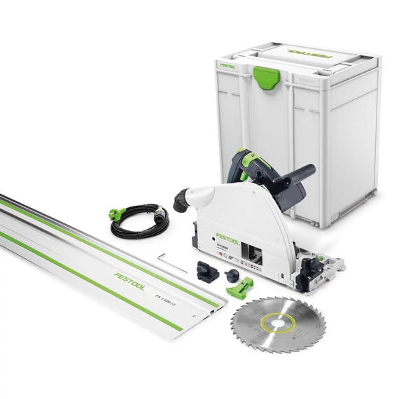 Festool TS 75 EBQ-Plus-FS merülőfűrész FS 1400/2 vezetősínnel