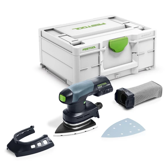 Festool DTSC 400-Basic akkus deltacsiszoló oldalnézetben