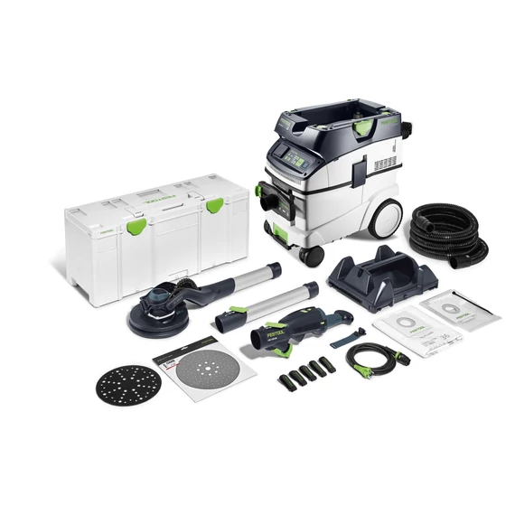 Festool PLANEX LHS 2 225 EQI hosszú szárú falcsiszoló CTM 36 E AC-PLANEX elszívóval