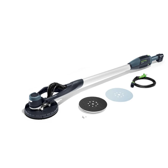 Festool PLANEX LHS-E 225 EQ-CB hosszú szárú falcsiszoló mennyezetcsiszolás közben