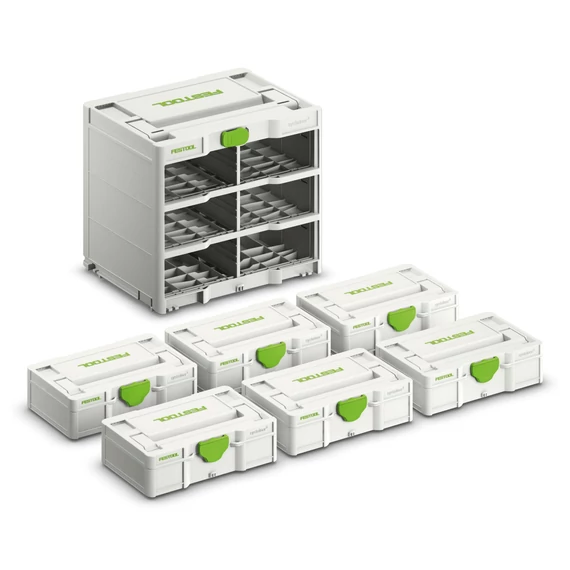 Festool Systainer³ állvány SYS3-RK-6 M 337-Set moduláris mini rack