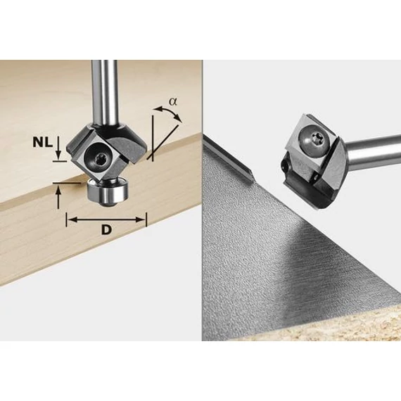 Festool S8 HW 45° D27 12x12 KL élletörés-maró termékkép