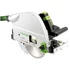 Kép 3/11 - Festool TS 75 EBQ-Plus merülőfűrész vezetősínen, hosszvágás közben