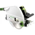 Kép 2/11 - Festool TS 75 EBQ-Plus merülőfűrész vezetősínen, hosszvágás közben